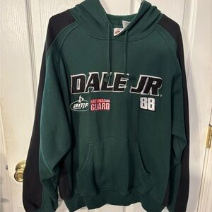 Dale Earnhardt Jr. #88 amp car! Hoodie! Black/green! Good used!2x size!